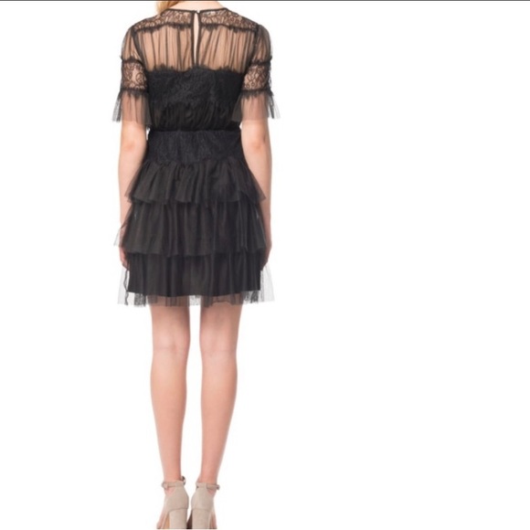 Willow & Clay Black Ruffle dress size 4 - Picture 2 of 5